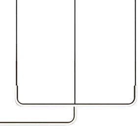 LED Csillár zsinóron HORIZONT 2xLED/11W/230V fekete