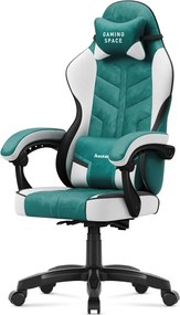 Force Gamer szék, forgó, ergonomikus, zöld