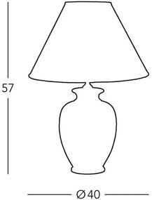 Kolarz 0014.74 - Asztali lámpa GIARDINO 1x E27/100W/230V