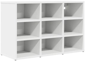 Cipősszekrény polcokkal Fehér 77.5 x 30 x 51 cm Faanyag