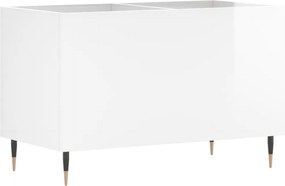 vidaXL magasfényű fehér szerelt fa hanglemezszekrény 74,5x38x48 cm