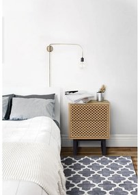 Camden Diamond Print éjjeliszekrény tölgyfa dekorral - Woodman