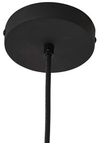 Kültéri függőlámpa fekete, zöld kötélárnyékolóval IP44 - Cava Jayla