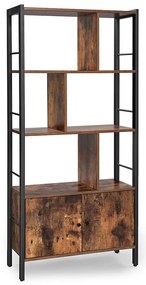 NAVARO könyvespolc barna/fekete