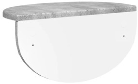 vidaXL Falpolc 2 pcs Beton Szürke 38 x 19 x 19 cm Faanyag