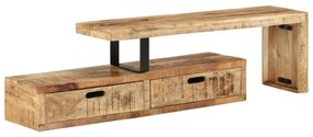 tömör mangófa TV-állvány (118-200) x 30 x 40 cm