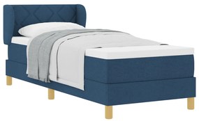 Boxspring Ágy Matraccal - Kék - 80x200 cm - Szövet