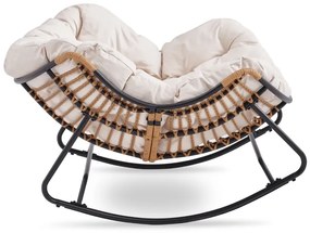 Bézs hinta fotel Elton