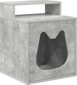 vidaXL Macska Ház Beton 42,5 x 40 x 53,5 cm Faanyag