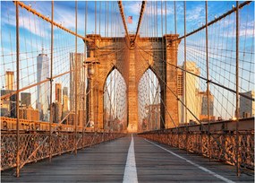 Üveg kép - Brooklyn híd (70x50 cm)