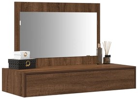 Fali öltözködő asztal Barna tölgy 100x40x70 cm