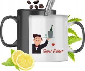 Mágikus Bögre Pincérnek Színváltós, fényképes nyomattal