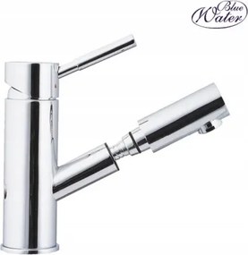 Króm Mosdócsaptelep Kihúzható Kifolyócsővel Króm