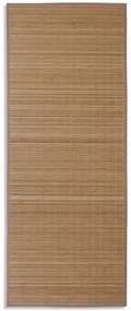 vidaXL Négyszögletes barna bambusz szőnyeg 80 x 200 cm