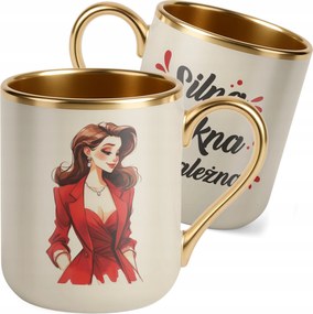 Prémium Bögre Arany Ekrü Nőnap Vicces Ajándék Nőknek