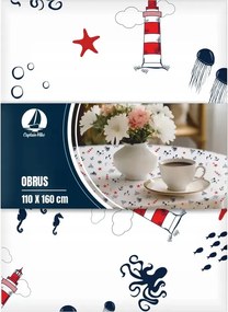 Abrosz tengerész tengeri akcentus 110x160 cm fehér Captain Mike