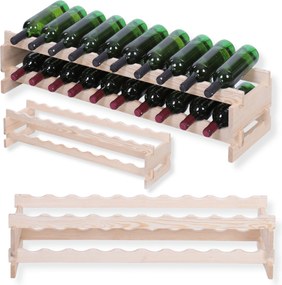 Bortartó állvány moduláris fa palacktartó 2x10 Építs úgy, mint egy építőkocka