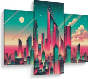 Kép – Nagyváros pop-art stílusban (90x60 cm)