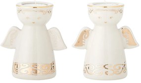 Agyagkerámia gyertyatartó készlet teamécseshez 2 db-os Faella – Bloomingville