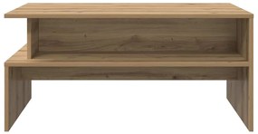 Dohányzóasztal kézműves tölgy 90 x 55 x 42.5 cm Faanyag
