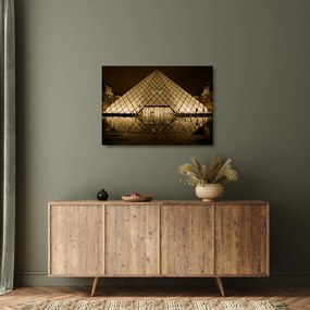 Louvre képe (üvegen) (70x50 cm)