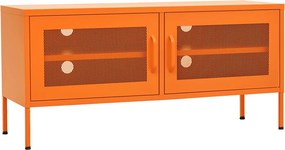 vidaXL narancssárga acél TV-szekrény 105 x 35 x 50 cm