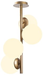 Aranyszínű mennyezeti lámpa üveg búrával ø 15 cm Faze – Opviq lights