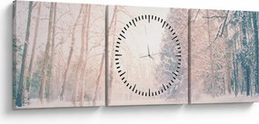 Kép - Kilátás az erdőbe (órával) (90x30 cm)
