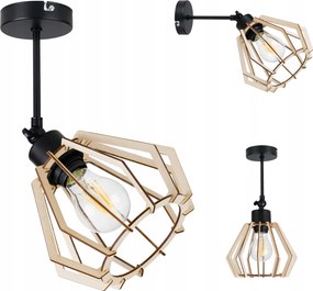 Függő lámpa csillár mozgatható loft gyémánt fa