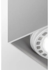 Lámpa Mennyezeti lámpatest  SAKURA, aluminium, 120x120x85 mm,IP20,1xES111 négyzet, fehér