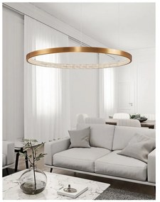 Nova Luce 1 ágú függeszték, arany, 3000K melegfehér, beépített LED, 1x60W, 4030 lm, 9285110