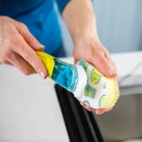 Scrub Daddy Dish Daddy mosogatószivacs, fogantyúval és mosogatószer-adagolóval