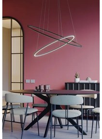 Redo 01-3299 - Dimmelhető LED-csillár, kábelen felfüggesztett LEO LED/67W/230V, fekete