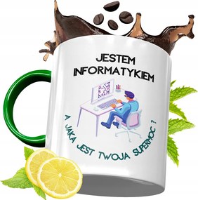 Zöld Bögre Informatikusoknak Születésnapi Ajándék fényképes nyomtatással