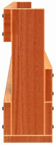 2 db viaszbarna tömör fenyőfa fali cipőtartó 59x8,5x23,5 cm