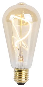 E27 szabályozható LED spirál izzólámpa ST64 goldline 270lm 2100K