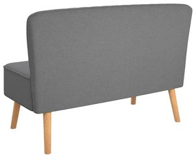 világosszürke szövetkanapé 117 x 55,5 x 77 cm