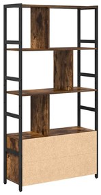 Könyvespolc Füstölt tölgy 80 x 30 x 155.5 cm Faanyag