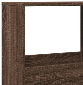 barna tölgy színű szerelt fa könyvszekrény 100 x 33 x 155,5 cm