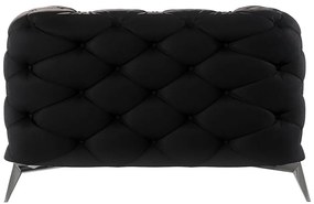 Fekete bársony fotel Chelsea – Ropez