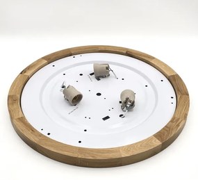 Brilagi - LED Mennyezeti lámpa BELLADONNA 3xE27/15W/230V átm. 50 cm fehér/tölgy