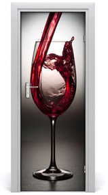 Ajtóposzter vörösbor 75x205 cm