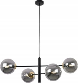 Mennyezeti LĂĄmpa LĂłgĂł CsillĂĄr Fekete Arany Loft Glamour Ăveg Gömbök