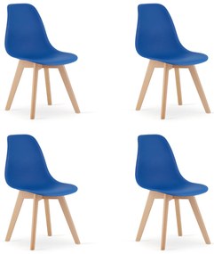 Kék KITO szék bükkfa lábakkal