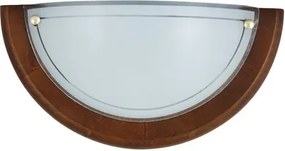 Beltéri fali lámpa e27 60w tölgy/opál üveg ufo