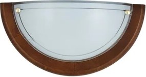 Rabalux beltéri fali lámpa e27 60w tölgy/opál üveg ufo