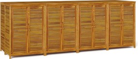 vidaXL tömör akácfa kerti tárolóláda 280 x 87 x 104 cm
