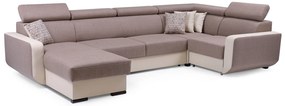 Sarokkanapé Istar U (barna + bézs) (J). 630089