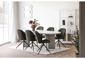 Bosaro tükör, plüss, fehér, 80x54 cm