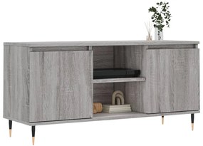 szürke sonoma színű szerelt fa TV-szekrény 104x35x50 cm